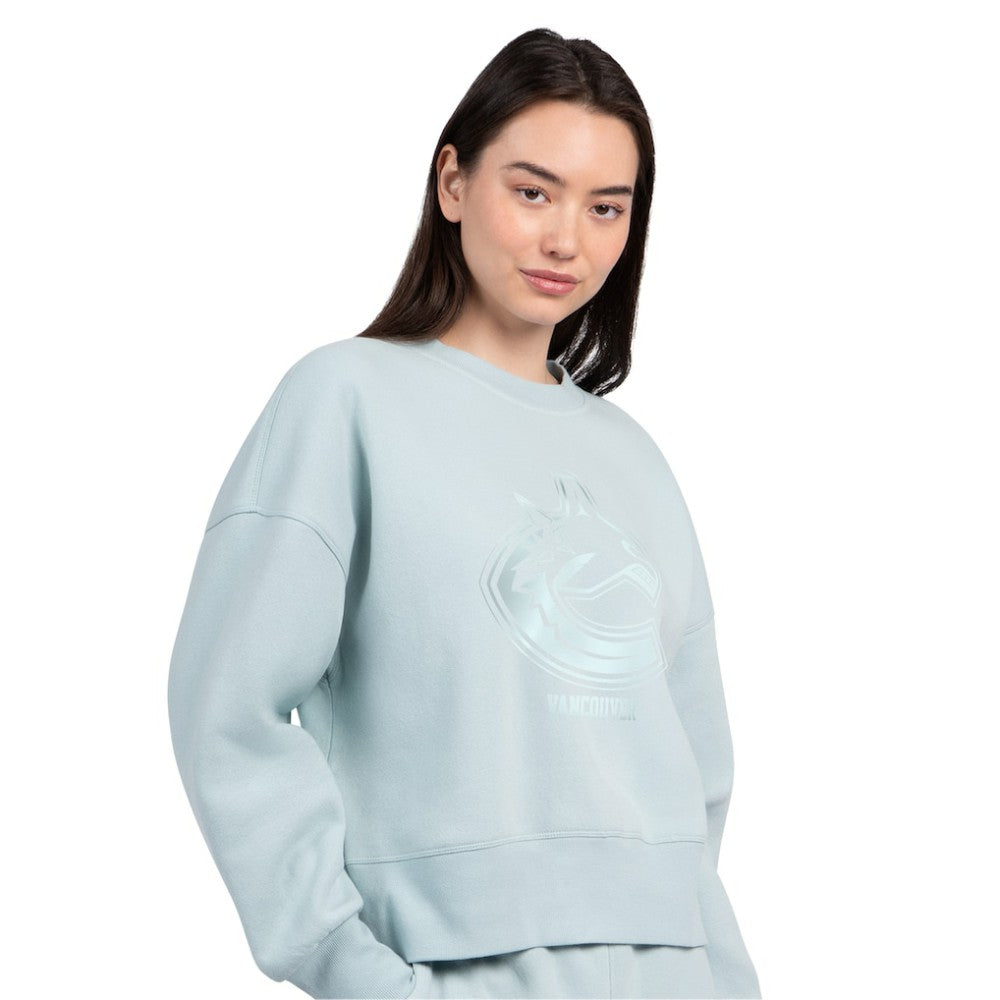 NHL Vancouver Canucks Starter Women's Boxy Cropped Sweatshirt - Green