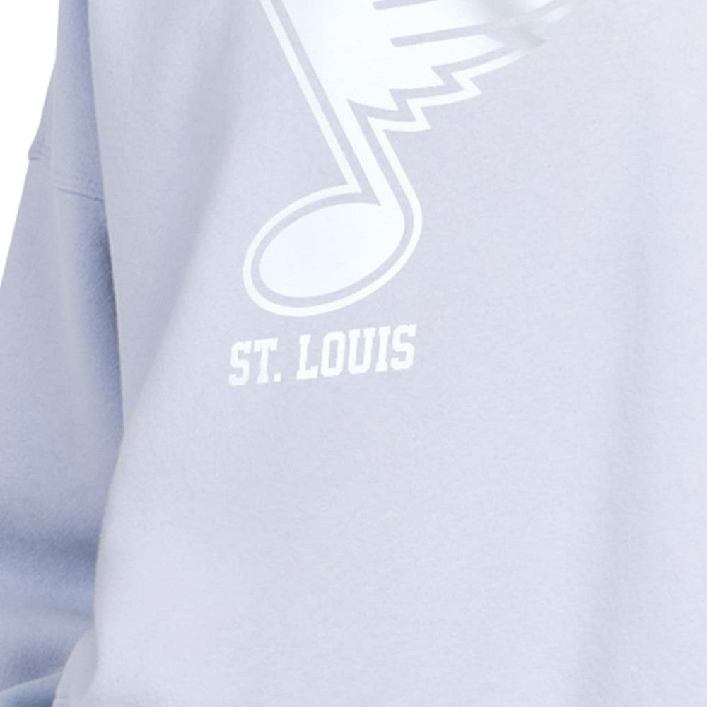NHL St. Louis Blues Starter Women's Boxy Cropped Sweatshirt - Blue
