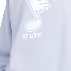 NHL St. Louis Blues Starter Women's Boxy Cropped Sweatshirt - Blue