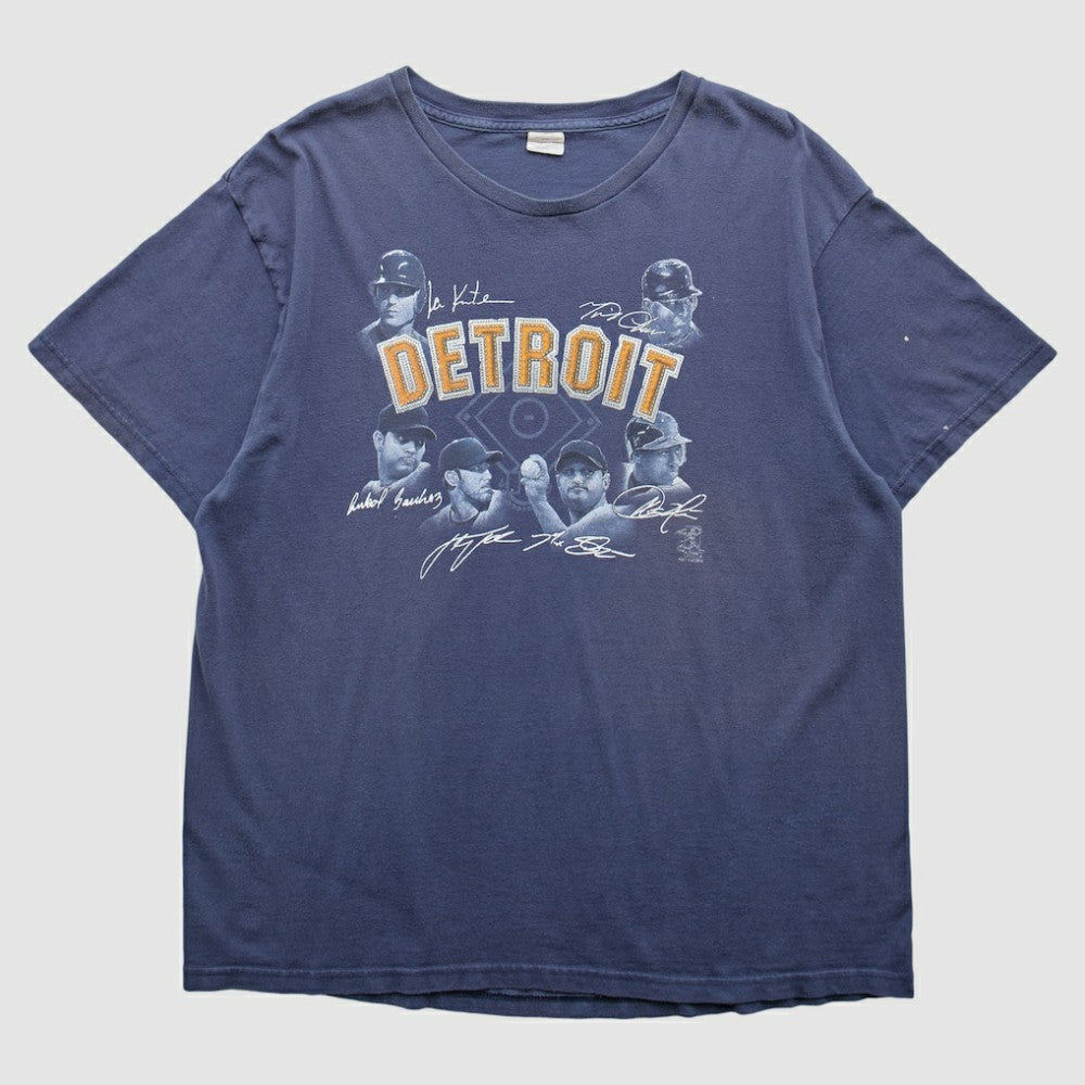 Detroit Tigers 2000s T-Shirt - Blue - XL by Fanatics Real Vintage T-shirts