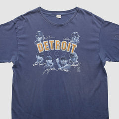 Detroit Tigers 2000s T-Shirt - Blue - XL by Fanatics Real Vintage T-shirts