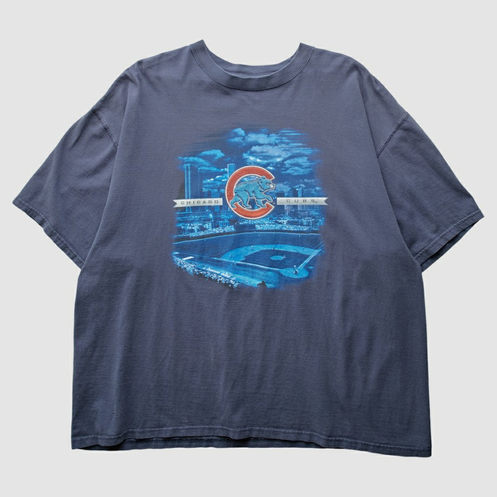 Chicago Cubs 2000s T-Shirt - Blue - 3XL by Fanatics Real Vintage T-shirts