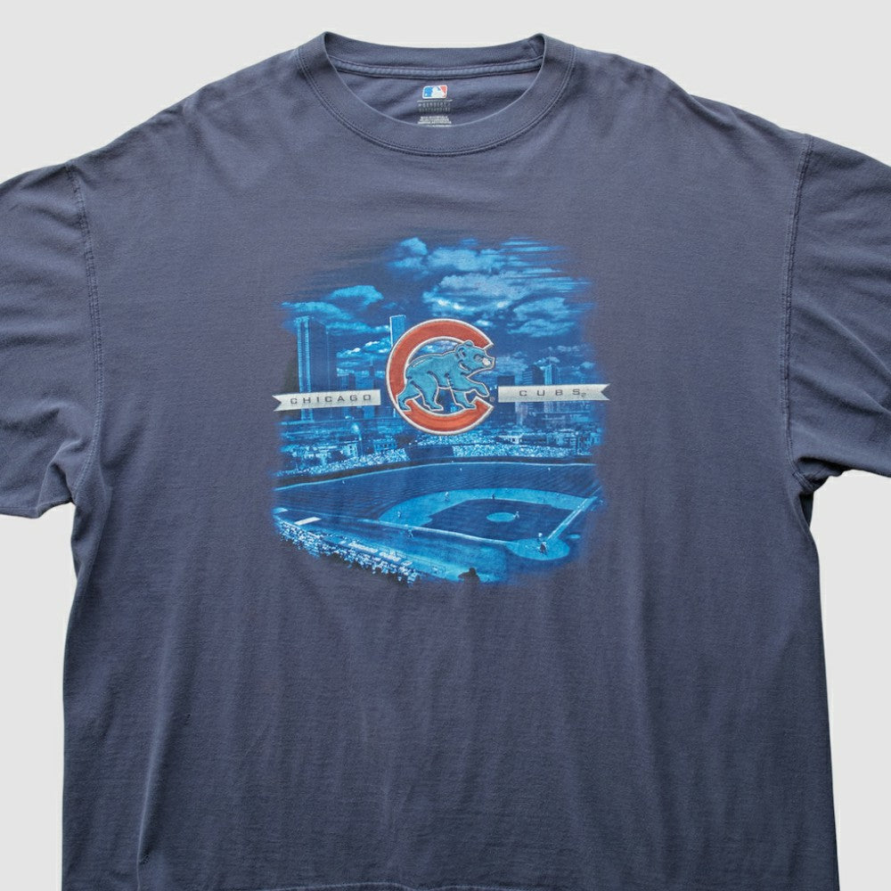 Chicago Cubs 2000s T-Shirt - Blue - 3XL by Fanatics Real Vintage T-shirts