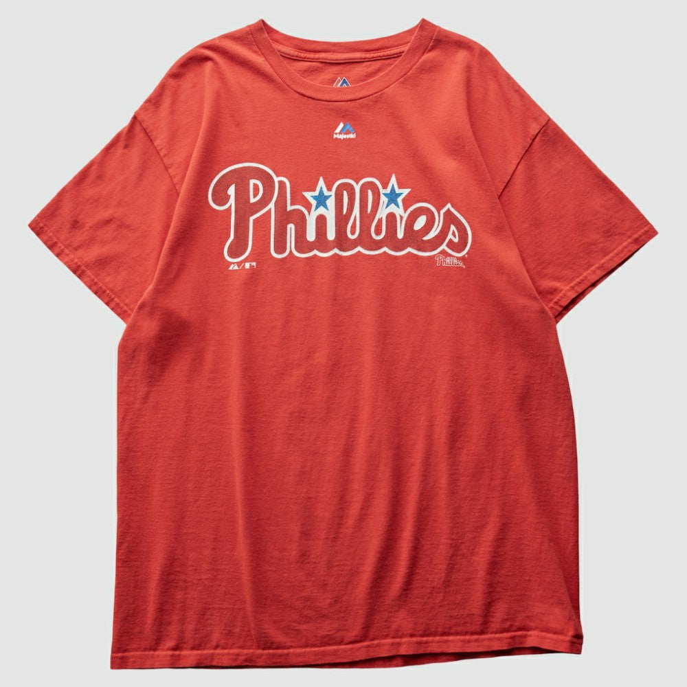 Philadelphia Phillies Majestic 2013 T-Shirt - Red - M by Fanatics Real Vintage T-shirts