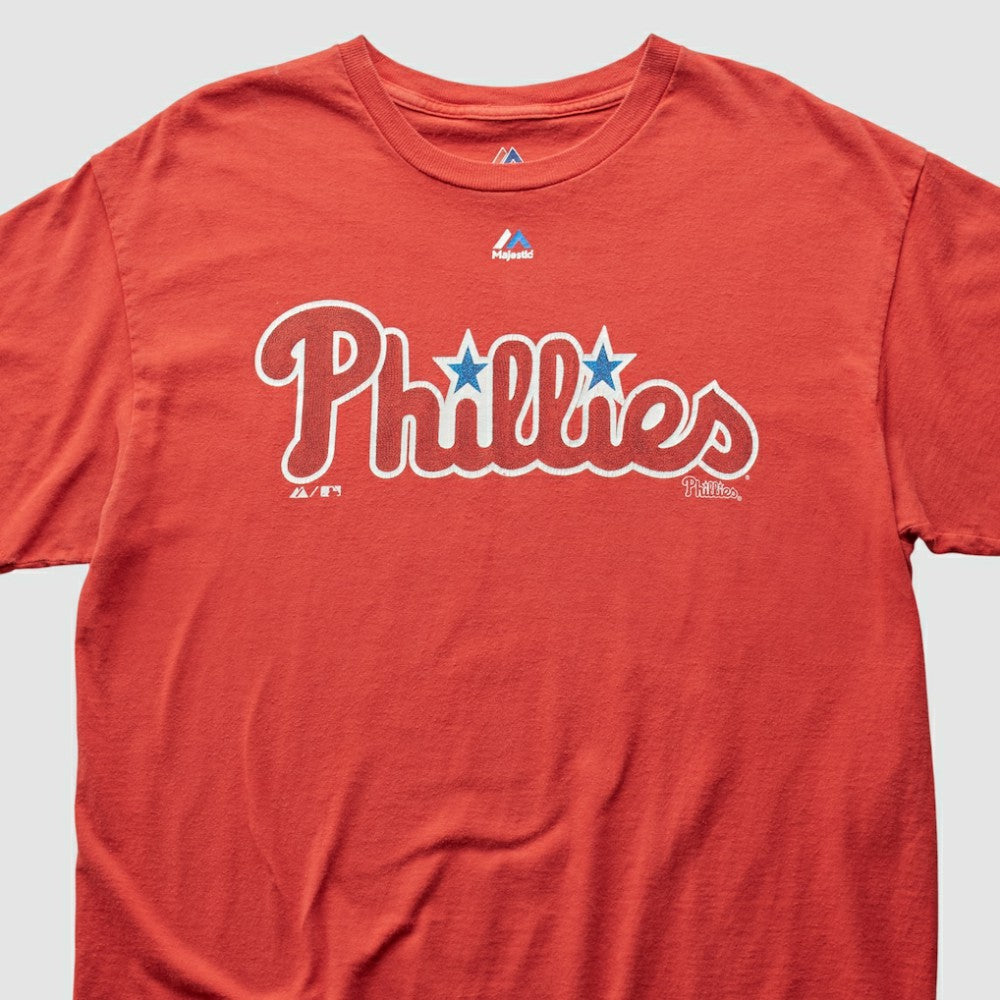 Philadelphia Phillies Majestic 2013 T-Shirt - Red - M by Fanatics Real Vintage T-shirts