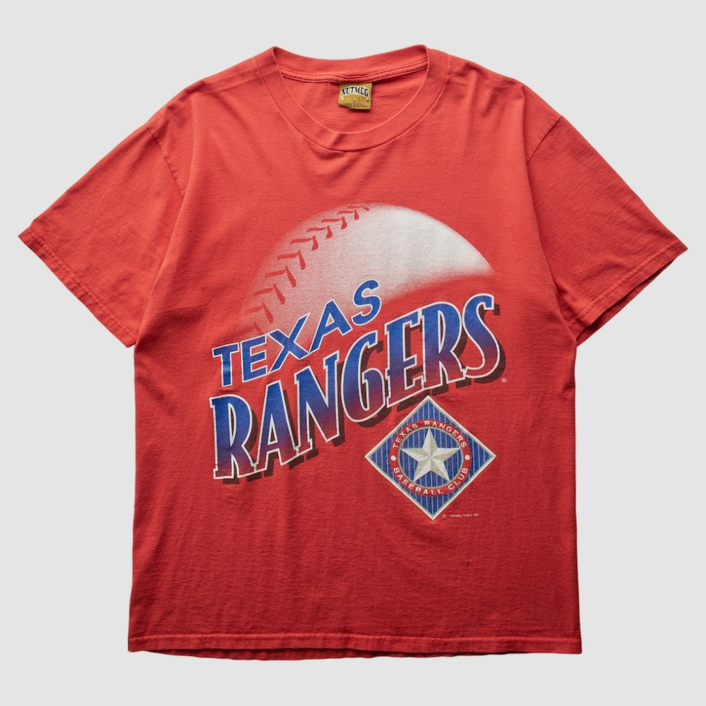 Texas Rangers Nutmeg Mills 1996 T-Shirt - Red - M by Fanatics Real Vintage T-shirts