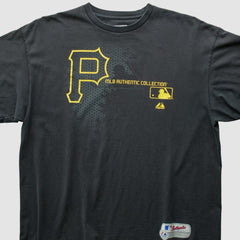 Pittsburgh Pirates Majestic 2000s T-Shirt - Black - L by Fanatics Real Vintage T-shirts