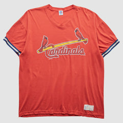 St. Louis Cardinals Russell 1998 T-Shirt - Orange - XL by Fanatics Real Vintage T-shirts