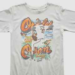 Baltimore Orioles Salem 1990 T-Shirt - White - S by Fanatics Real Vintage T-shirts