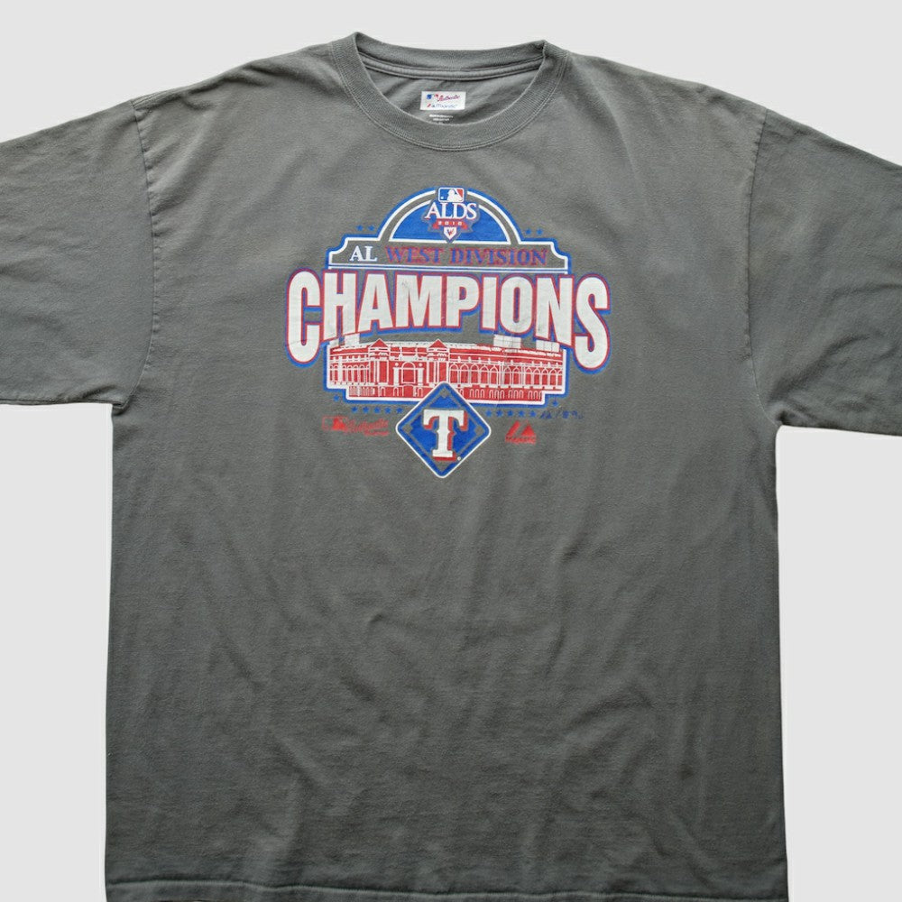 Texas Rangers 2010 T-Shirt - Gray - XL by Fanatics Real Vintage T-shirts