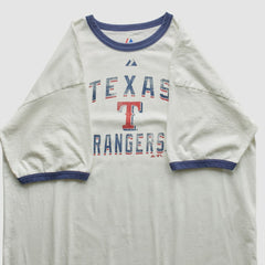 Texas Rangers Majestic 2010 T-Shirt - White - 2XL by Fanatics Real Vintage T-shirts