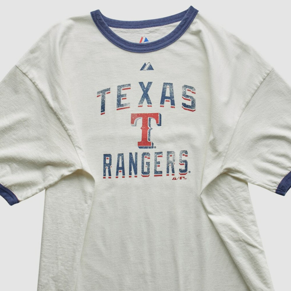 Texas Rangers Majestic 2010 T-Shirt - White - 2XL by Fanatics Real Vintage T-shirts