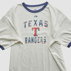 Texas Rangers Majestic 2010 T-Shirt - White - 2XL by Fanatics Real Vintage T-shirts