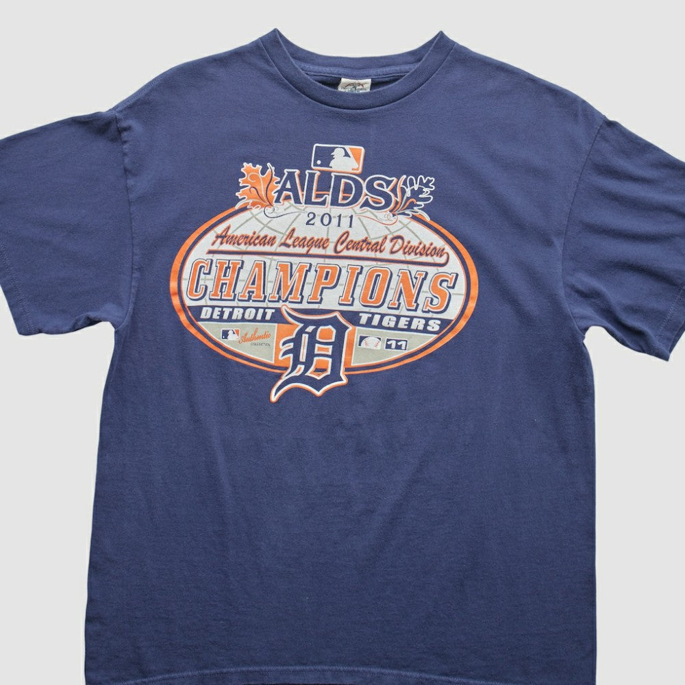 Detroit Tigers 2011 T-Shirt - Blue - M by Fanatics Real Vintage T-shirts