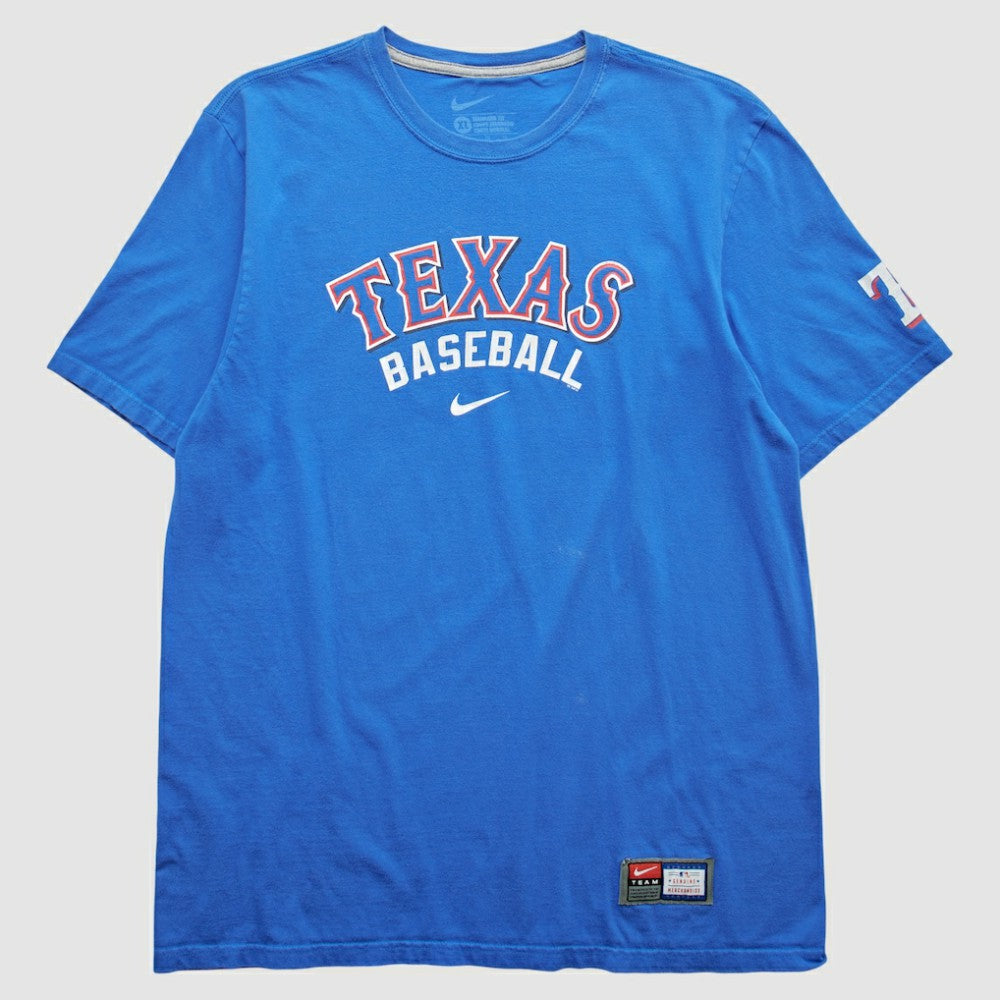 Texas Rangers Nike 2010s T-Shirt - Blue - L by Fanatics Real Vintage T-shirts