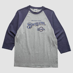 Milwaukee Brewers Lee Apparel 2007 T-Shirt - Heather Gray - S by Fanatics Real Vintage T-shirts
