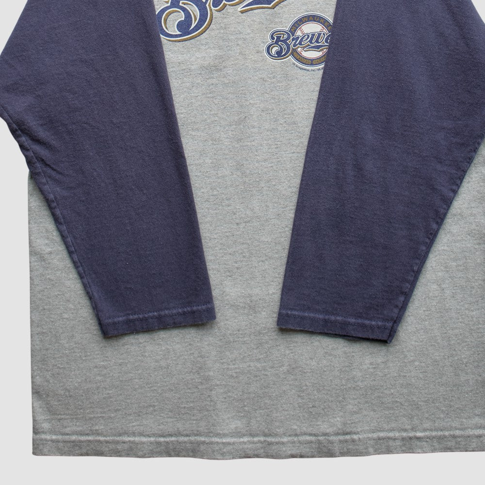 Milwaukee Brewers Lee Apparel 2007 T-Shirt - Heather Gray - S by Fanatics Real Vintage T-shirts