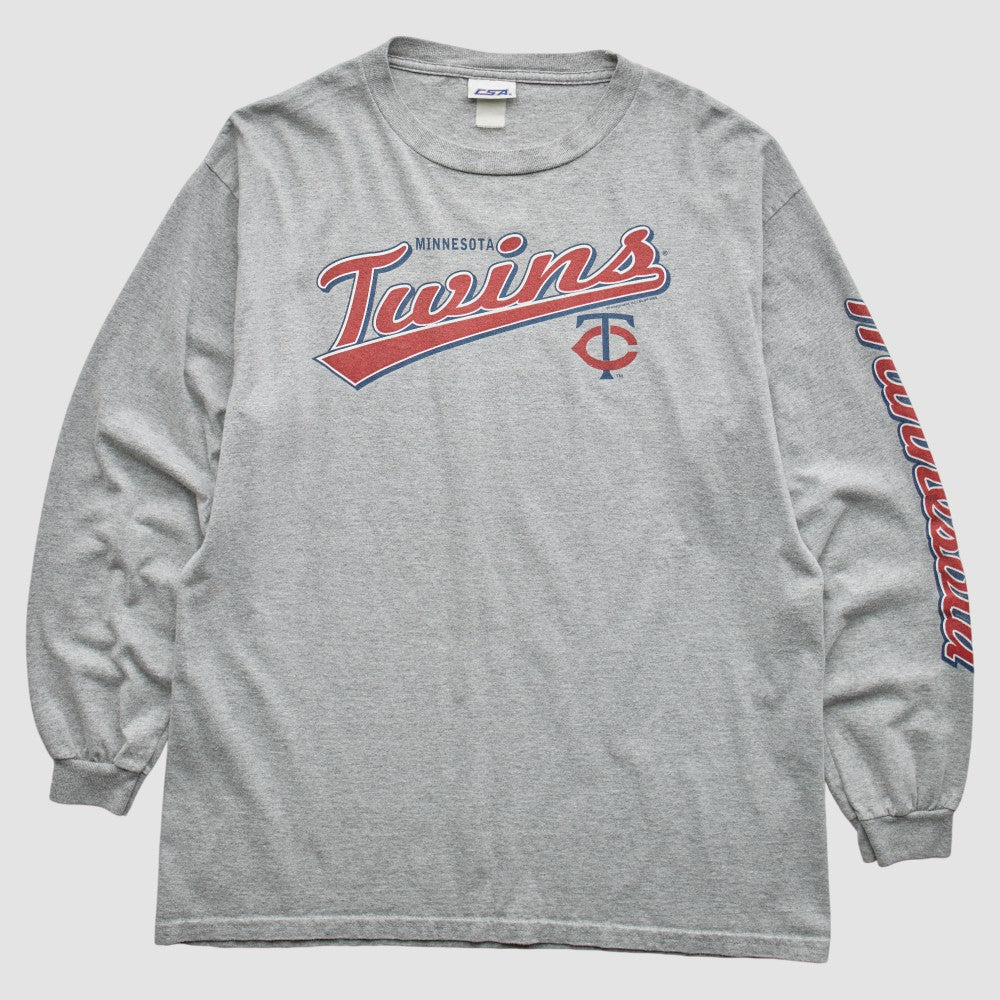 Minnesota Twins CSA 2000s T-Shirt - Gray - M by Fanatics Real Vintage T-shirts