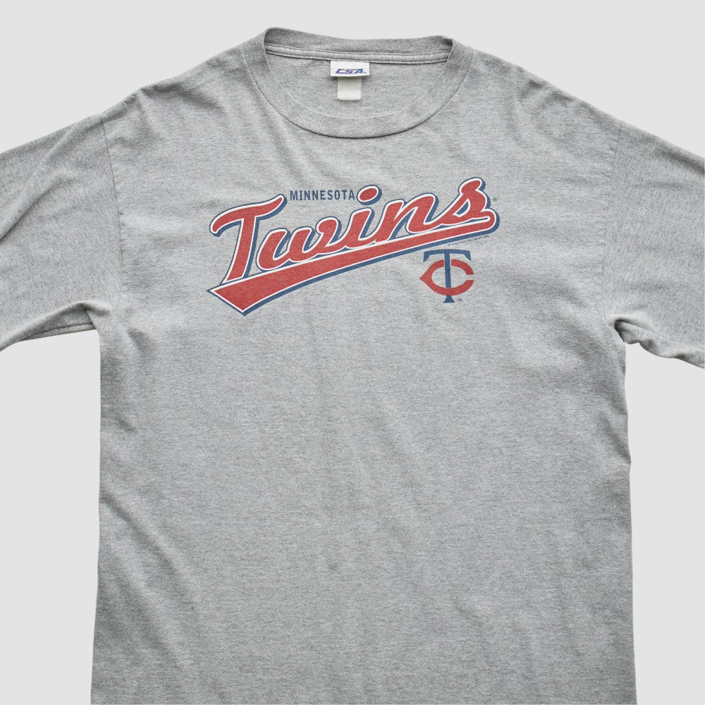 Minnesota Twins CSA 2000s T-Shirt - Gray - M by Fanatics Real Vintage T-shirts