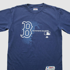 Boston Red Sox Majestic 2000s T-Shirt - Navy - L by Fanatics Real Vintage T-shirts