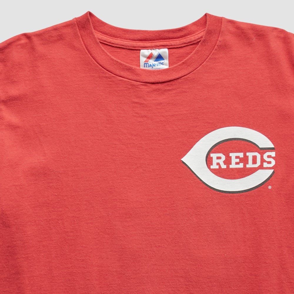 Cincinnati Reds Majestic 2000s T-Shirt - Red - XS by Fanatics Real Vintage T-shirts