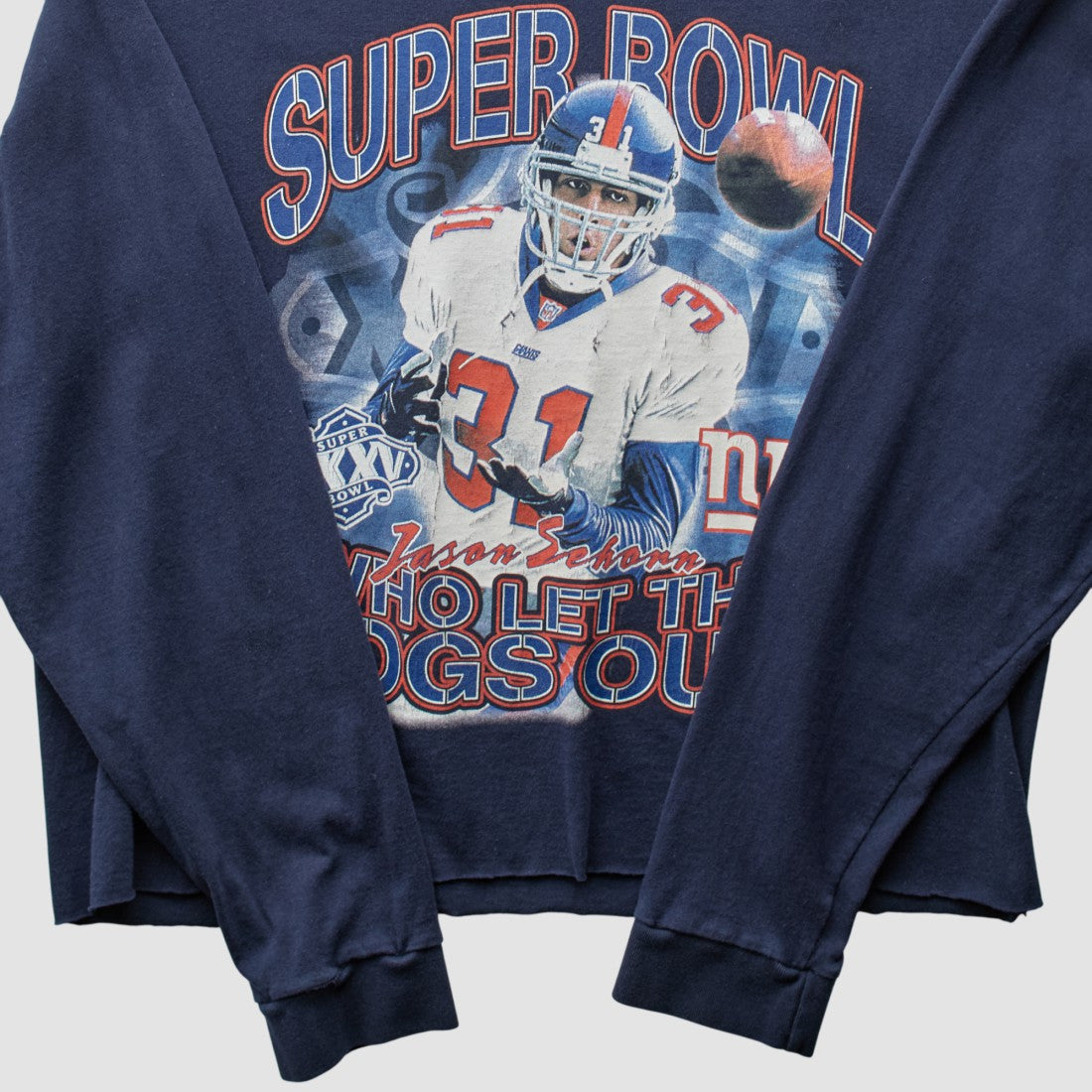 New York Giants 2001 T-Shirt Navy Vintage
