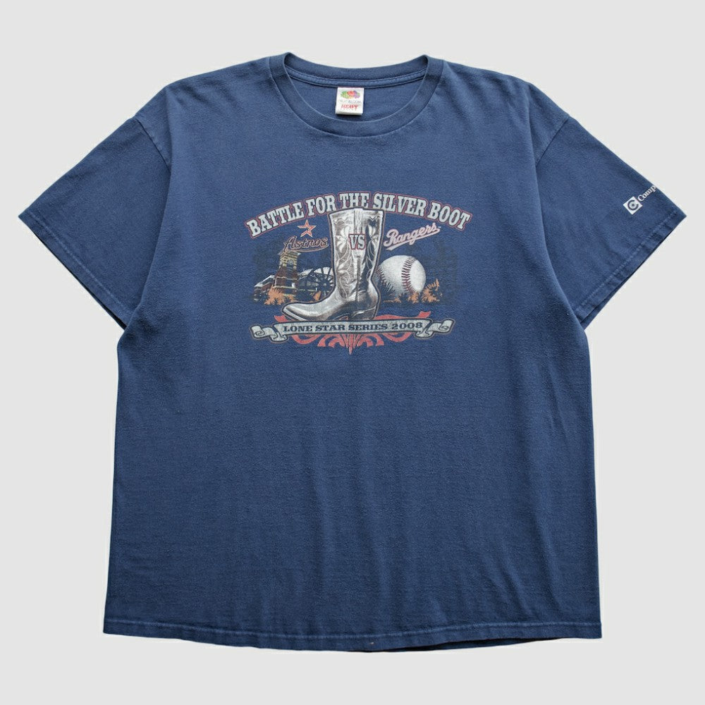 Texas Rangers 2008 T-Shirt - Blue - L by Fanatics Real Vintage T-shirts