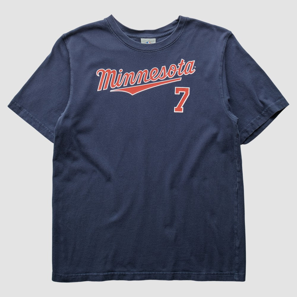 Minnesota Twins 2000s T-Shirt - Navy - M by Fanatics Real Vintage T-shirts