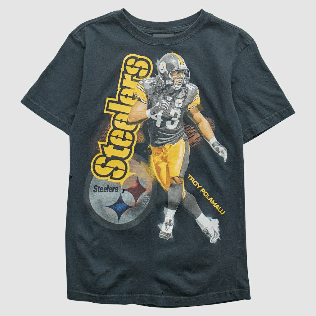 Pittsburgh Steelers Reebok 2000s T-Shirt Black Vintage