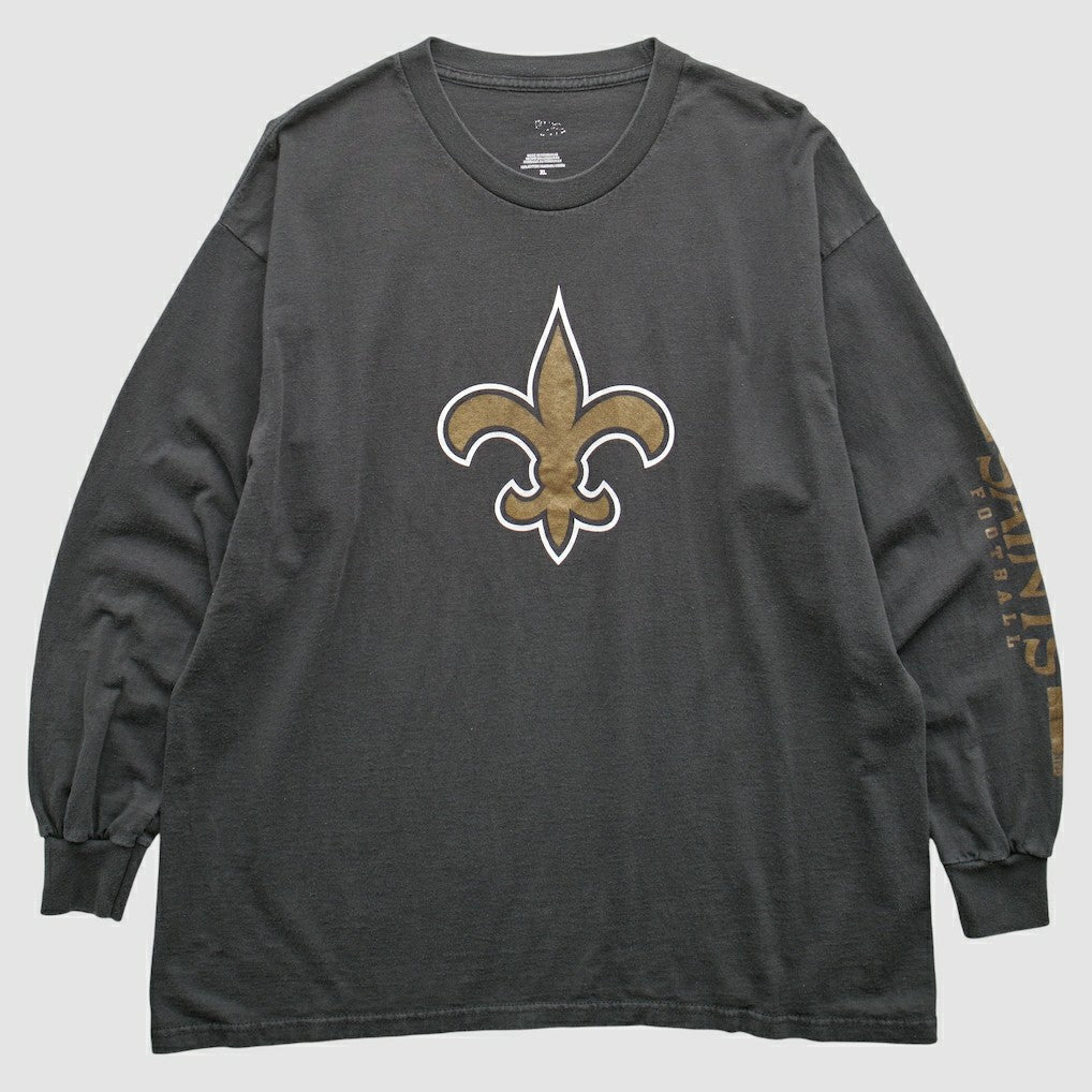 New Orleans Saints 2000s T-Shirt Black Vintage