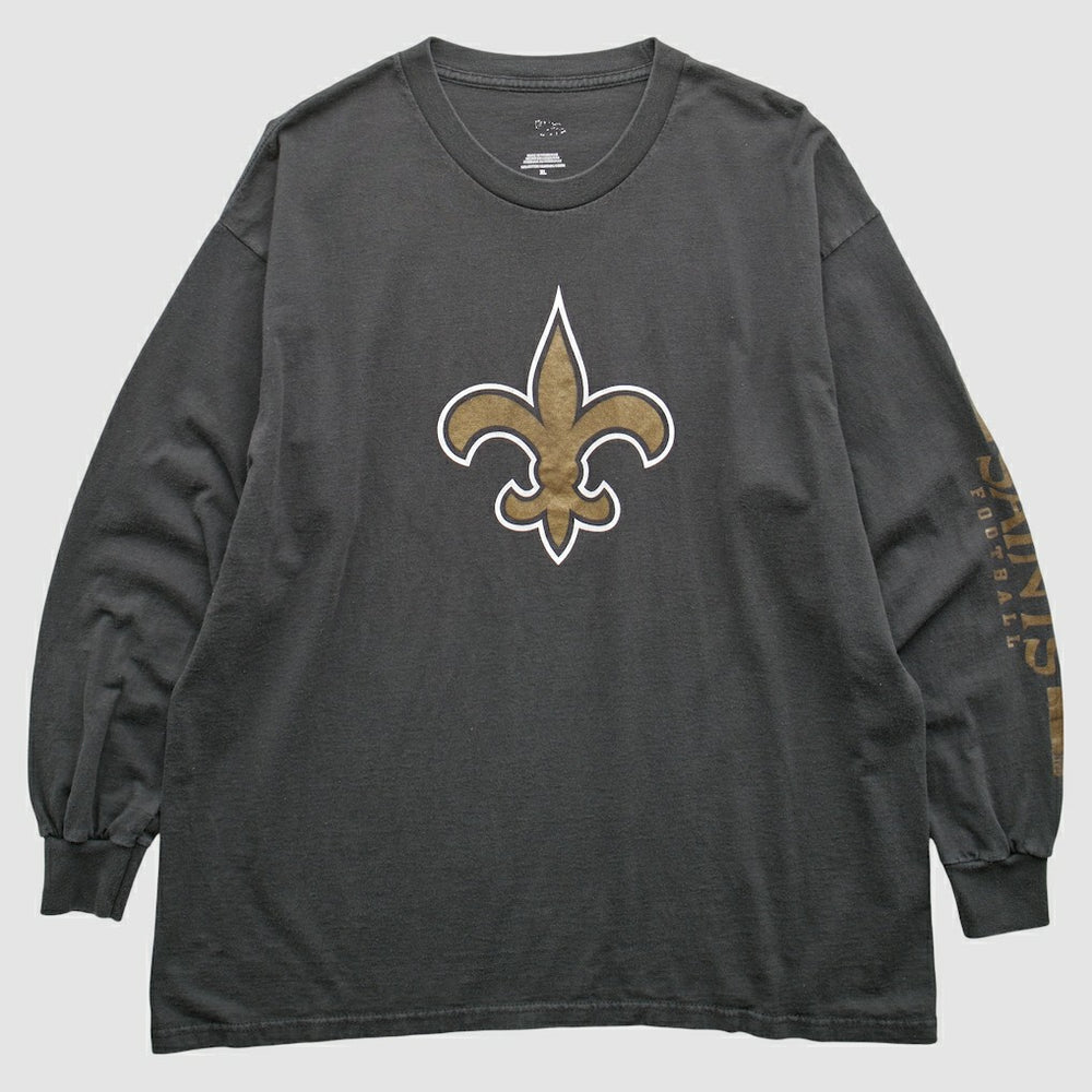 New Orleans Saints 2000s T-Shirt Black Vintage