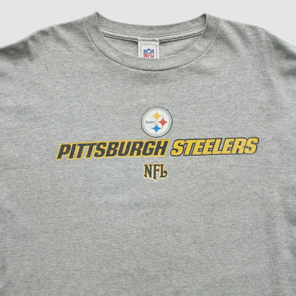 Pittsburgh Steelers NFL 2000s T-Shirt Gray Vintage