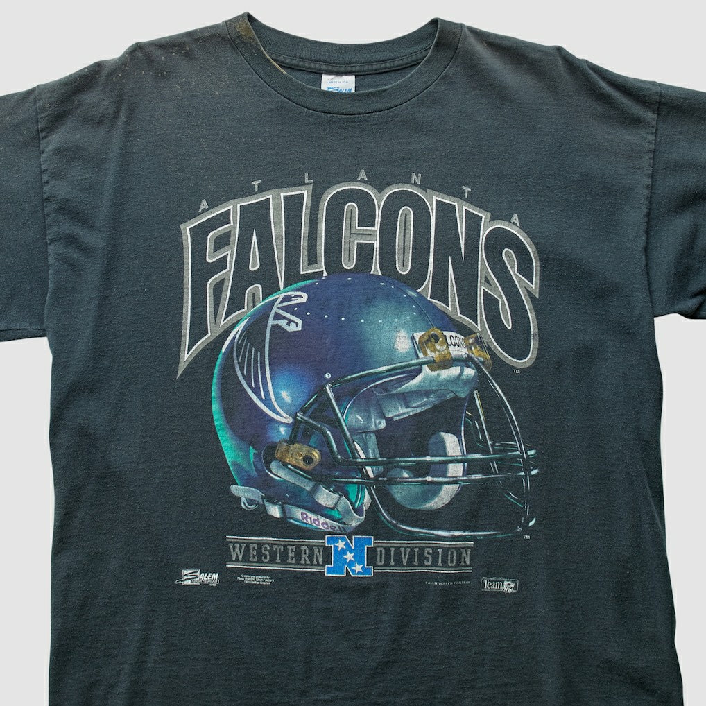 Atlanta Falcons m 1991 T-Shirt Black Vintage