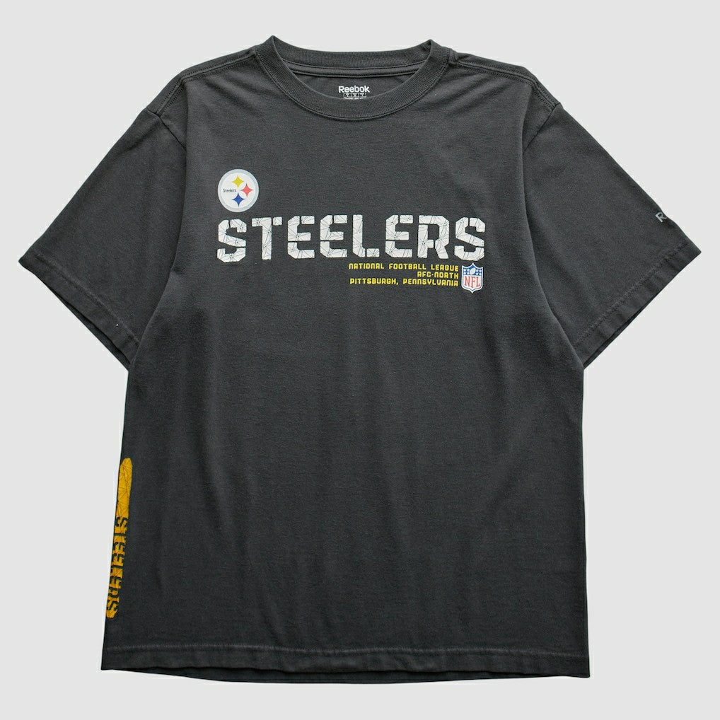 Pittsburgh Steelers Reebok 2000s T-Shirt Black Vintage
