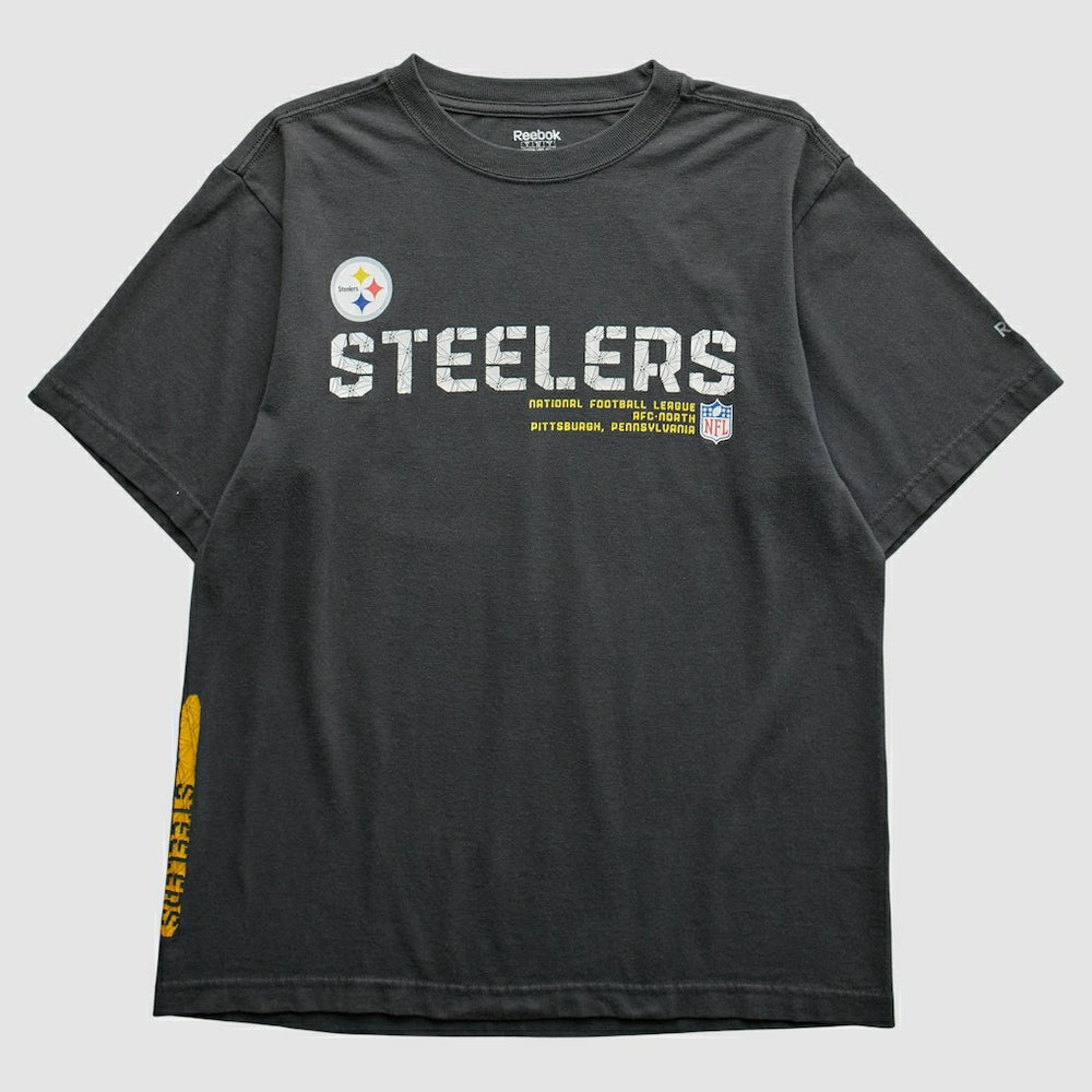 Pittsburgh Steelers Reebok 2000s T-Shirt Black Vintage