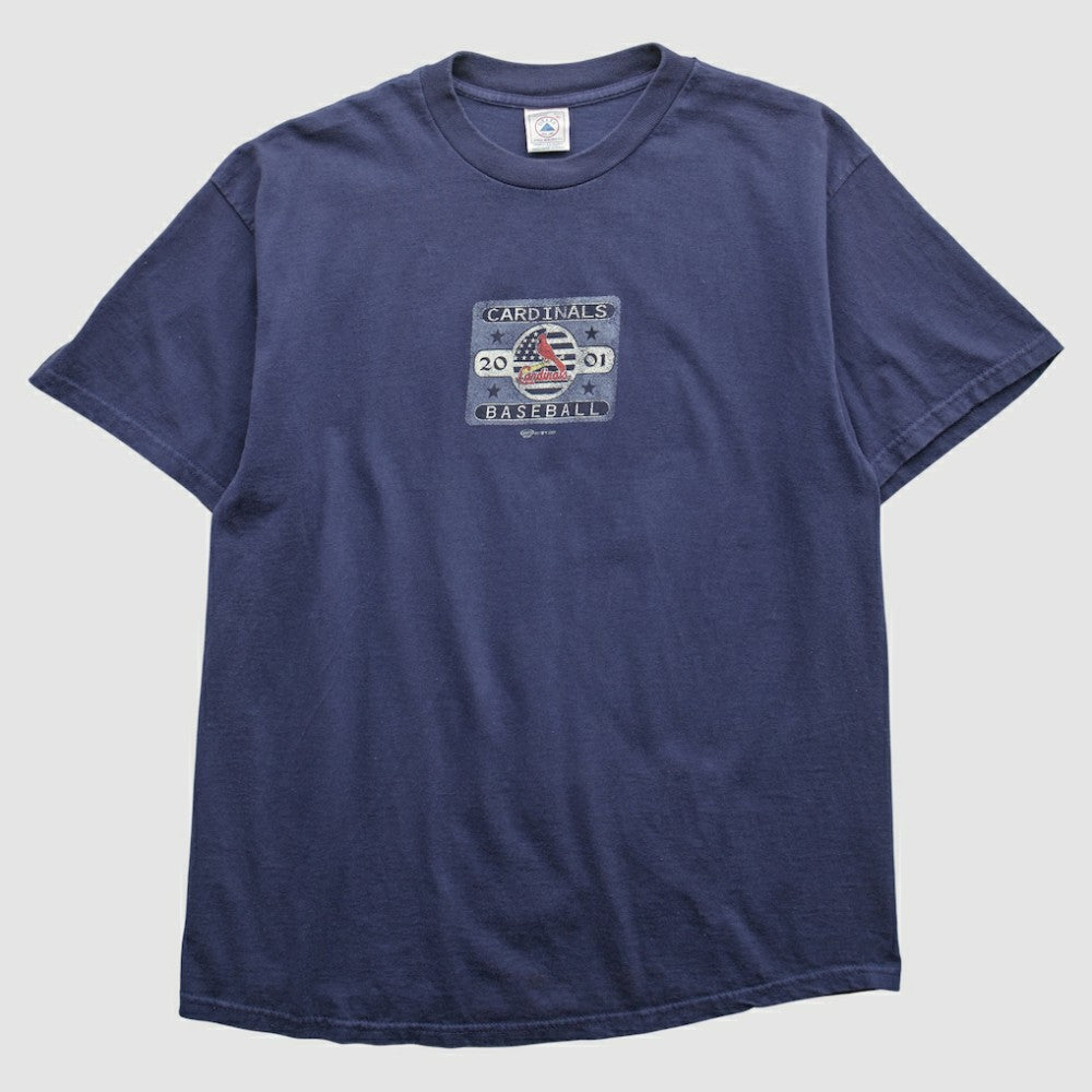 St. Louis Cardinals Delta 2001 T-Shirt - Navy - M by Fanatics Real Vintage T-shirts