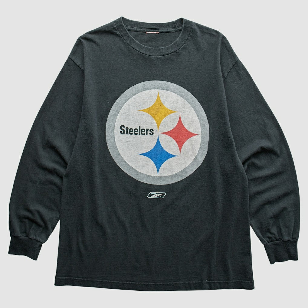 Pittsburgh Steelers Reebok 2000s T-Shirt Black Vintage