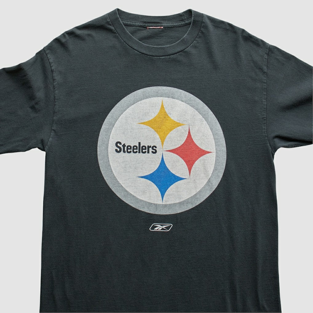 Pittsburgh Steelers Reebok 2000s T-Shirt Black Vintage