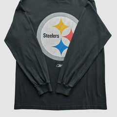 Pittsburgh Steelers Reebok 2000s T-Shirt Black Vintage