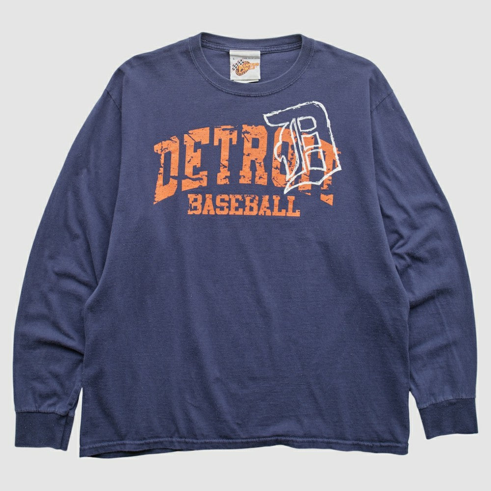 Detroit Tigers 2000s T-Shirt - Navy - L by Fanatics Real Vintage T-shirts
