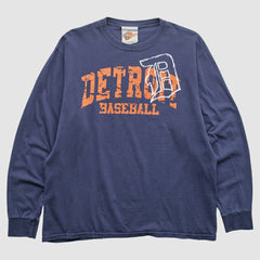 Detroit Tigers 2000s T-Shirt - Navy - L by Fanatics Real Vintage T-shirts