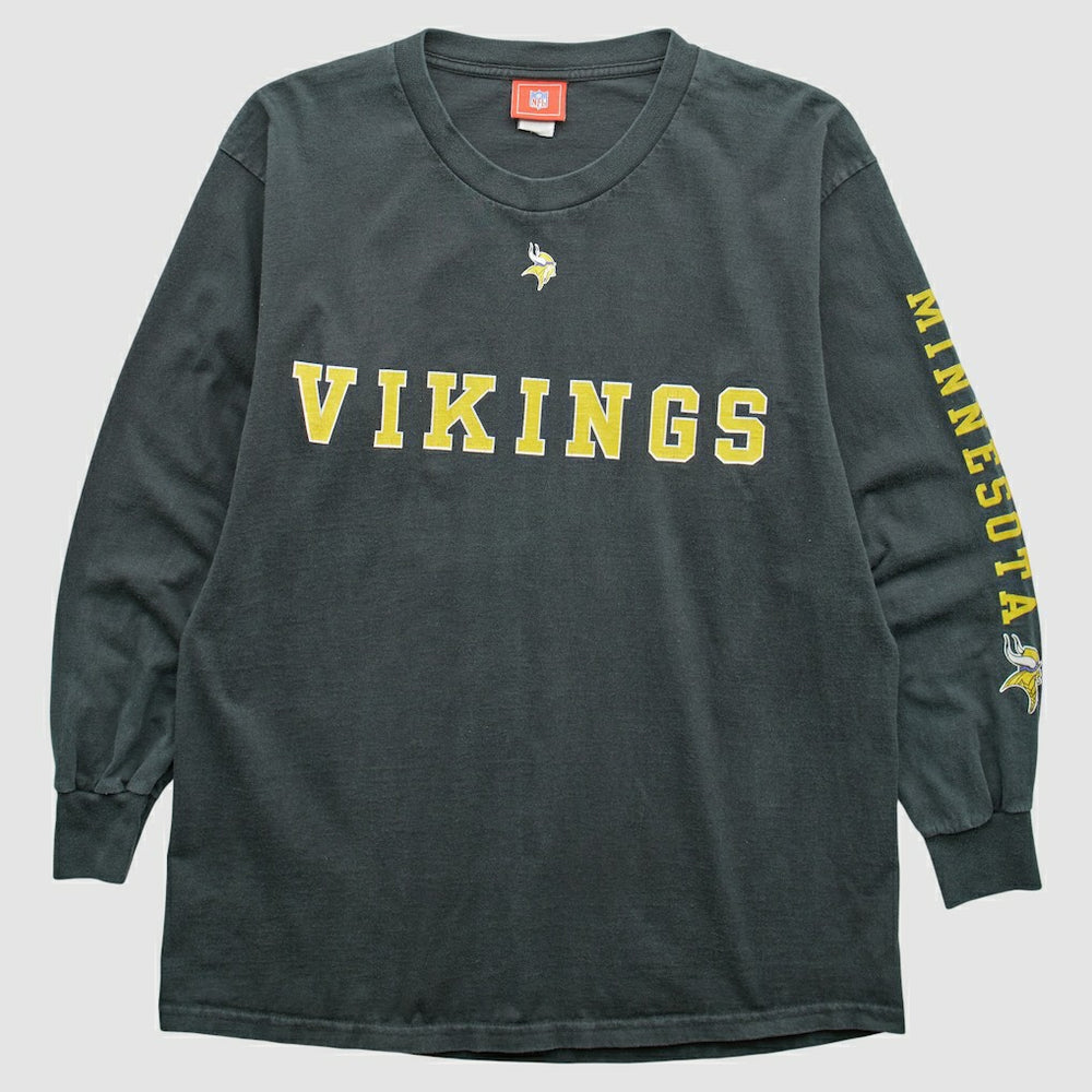 Minnesota Vikings NFL 2000s T-Shirt Black Vintage