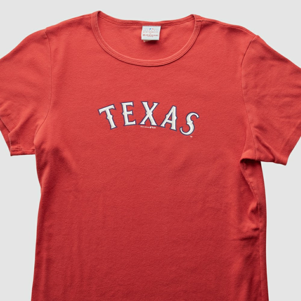 Texas Rangers 2009 T-Shirt - Red - S by Fanatics Real Vintage T-shirts