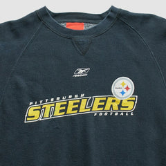 Pittsburgh Steelers Reebok 2000s Pullover Sweatshirt Black Vintage