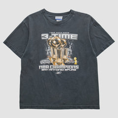 San Antonio Spurs Reebok 2005 T-Shirt Gray Vintage
