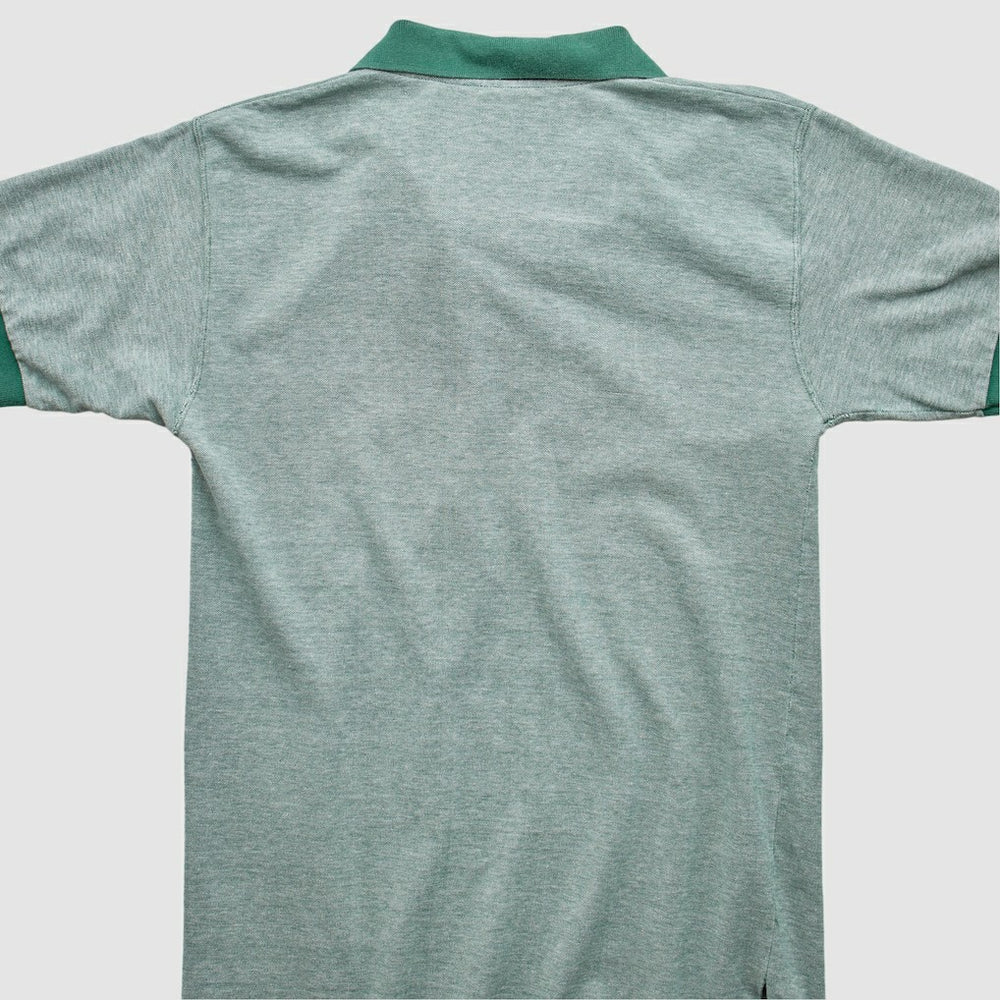 Green Bay Packers Majestic 90s Polo Heather Gray Vintage