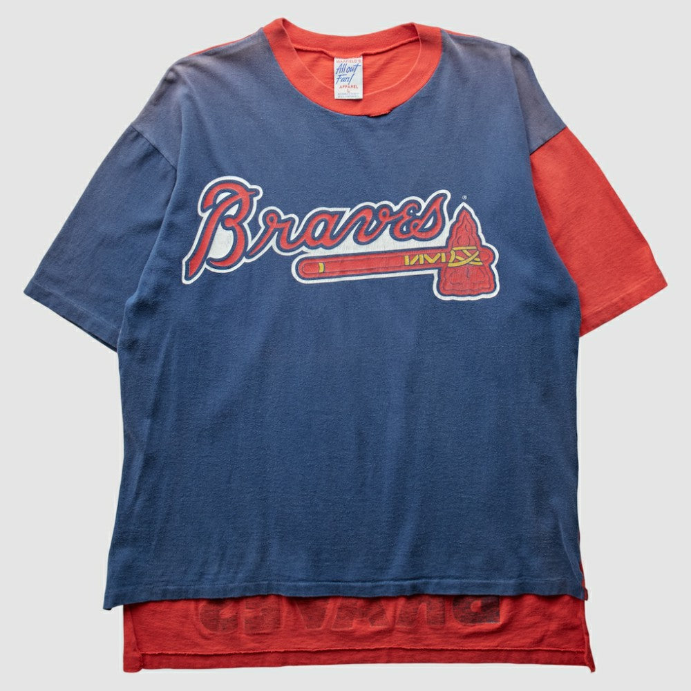 Atlanta Braves All Out Fan! 90s T-Shirt - Blue - S by Fanatics Real Vintage T-shirts