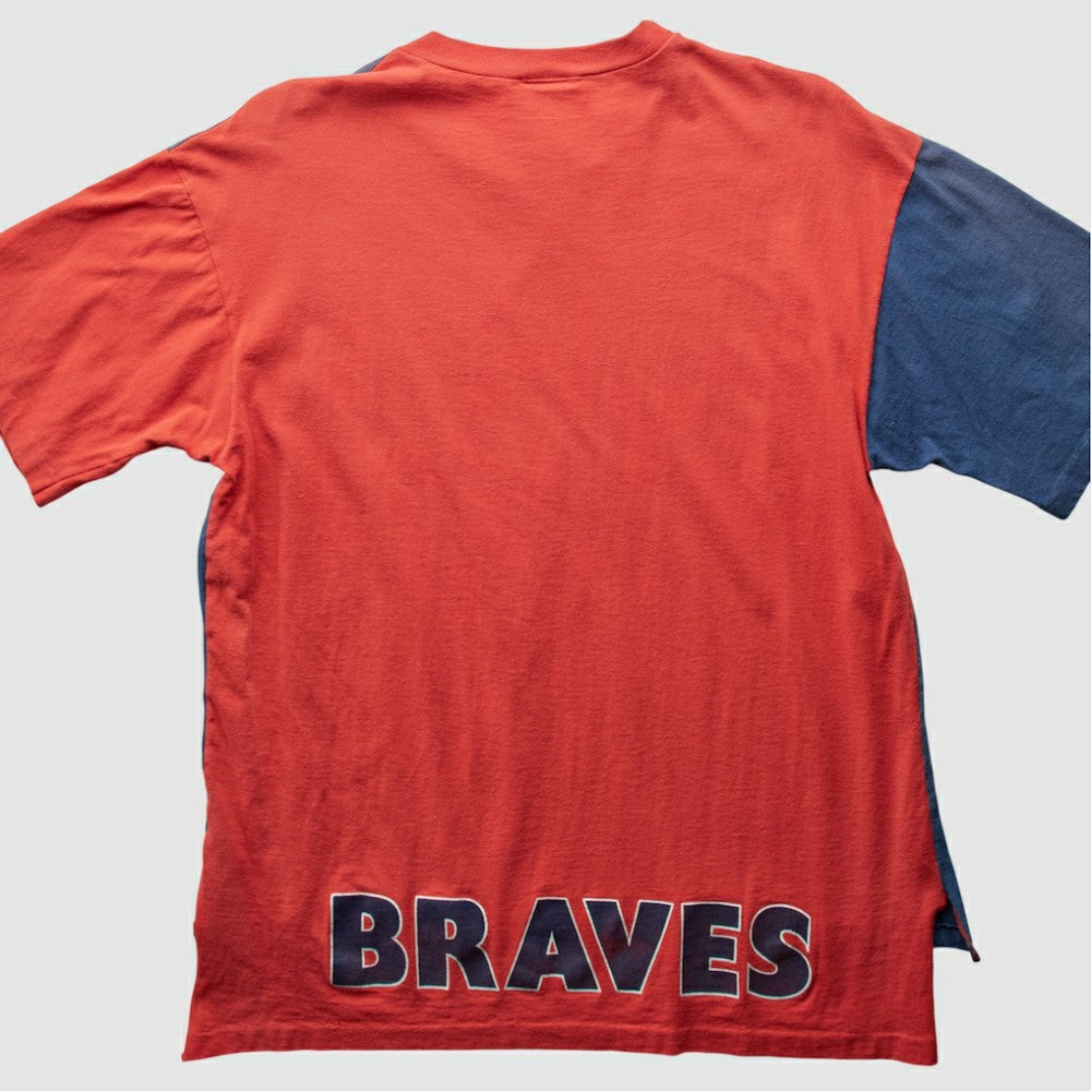 Atlanta Braves All Out Fan! 90s T-Shirt - Blue - S by Fanatics Real Vintage T-shirts