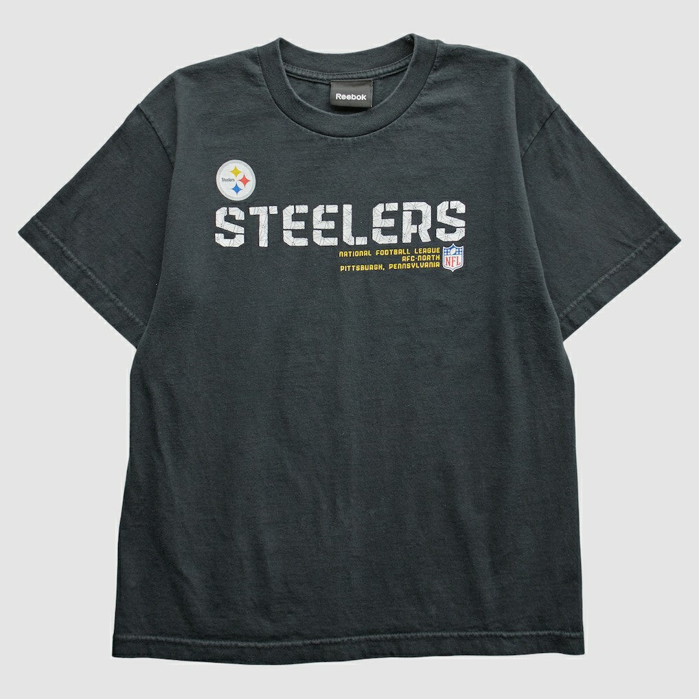 Pittsburgh Steelers Reebok 2000s T-Shirt Black Vintage