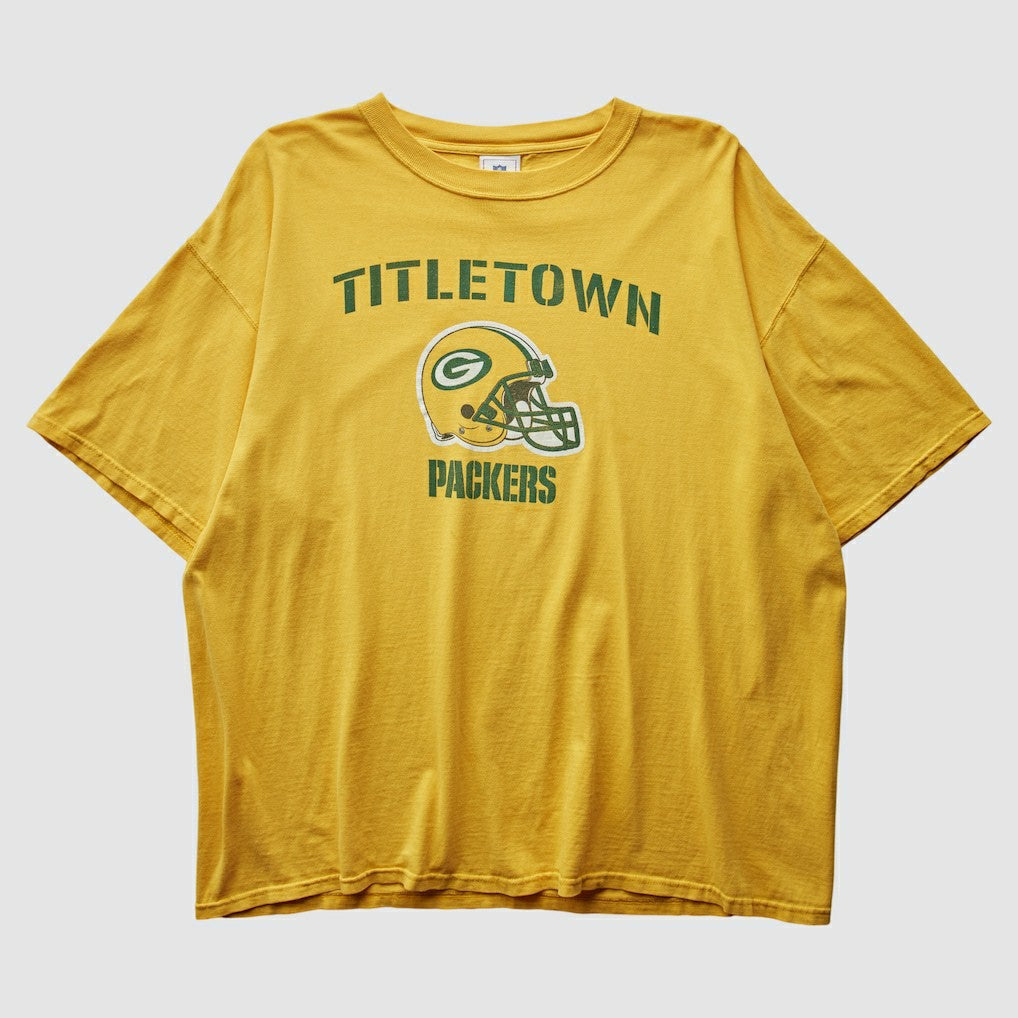 Green Bay Packers NFL 2000s T-Shirt Yellow Vintage